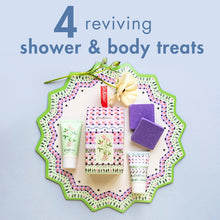 Load image into Gallery viewer, Cath Kidston  Roots &amp; Raindrops The Flower House (Body Wash 30ml, Body Cream 30ml &amp; Shower Steamer 2 x 40g)
