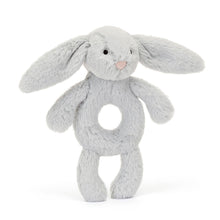 Load image into Gallery viewer, Bashful Silver Bunny Ring Rattle
