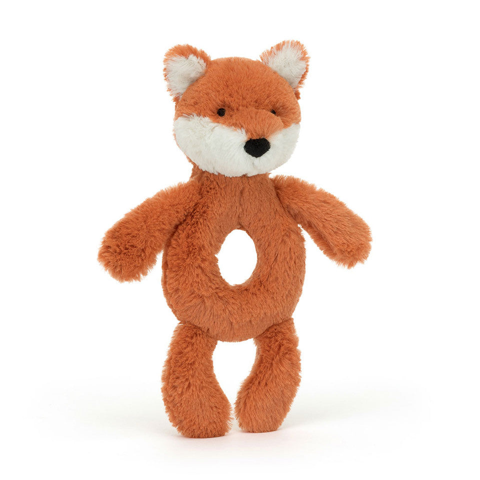 Bashful Fox Club Ring Rattle