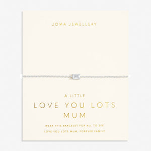 LOVE FROM YOUR LITTLE ONES  LOVE YOU LOTS MUM  Silver Plated  Bracelet