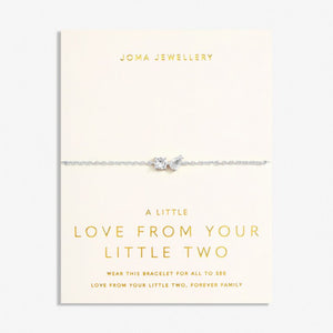 LOVE FROM YOUR LITTLE ONES  TWO  Silver Plated  Bracelet