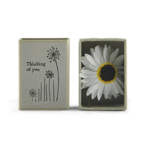 Dried flower matchbox-Thinking of you