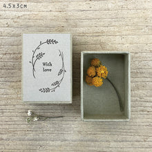 Load image into Gallery viewer, Dried flower matchbox-With love
