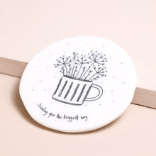 Load image into Gallery viewer, Flowers in mug coaster-Sending you the biggest hug
