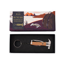 Load image into Gallery viewer, Wild &amp; Free &#39;Nailed It&#39; Keyring Hammer Multi Tool
