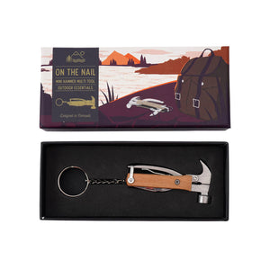 Wild & Free 'Nailed It' Keyring Hammer Multi Tool