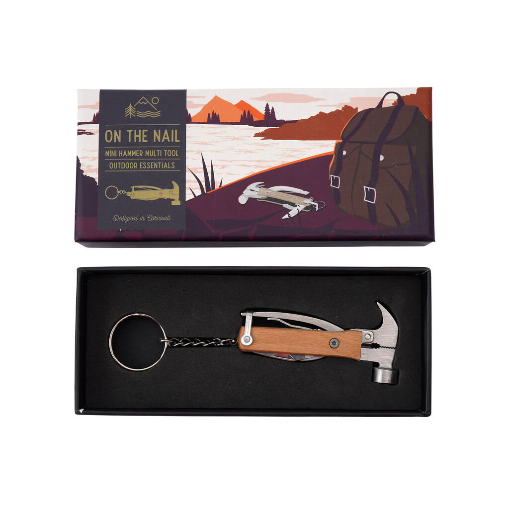 Wild & Free 'Nailed It' Keyring Hammer Multi Tool