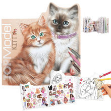 Load image into Gallery viewer, TOPModel Kitty Colouring Book
