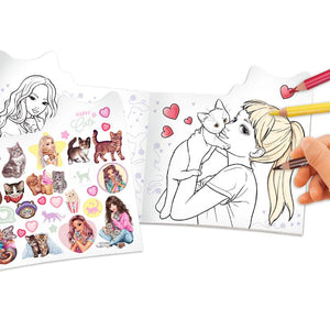 TOPModel Kitty Colouring Book