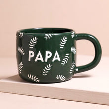 Load image into Gallery viewer, Ceramic Green Leafy Papa Mug
