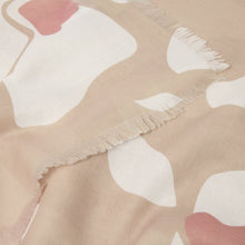 Load image into Gallery viewer, PRINTED SCARF  LARGE FLORAL  Nude Pink/Off white/Dusty Rose  184cm x 86cm x 1cm
