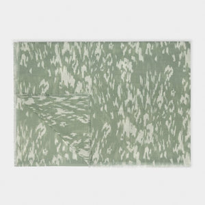 PRINTED SCARF  ABSTRACT ANIMAL  Sage / Off White  184cm x 86cm x 1cm