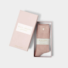 Load image into Gallery viewer, GIFT BOXED SOCKS  Blush Pink  One Size
