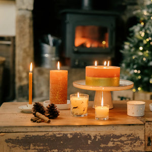 Orange & Cinnamon, Mini Fragranced Christmas Candles