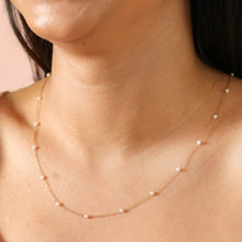 Load image into Gallery viewer, Stainless Steel Pearl Chain Necklace in Gold
