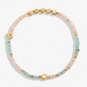 HAPPY LITTLE MOMENTS ANKLET GOOD KARMA Gold Plated Anklet 23cm stretch