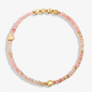 HAPPY LITTLE MOMENTS ANKLET LOVE LOVE LOVE Gold Plated Anklet 23cm stretch
