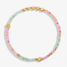 Load image into Gallery viewer, HAPPY LITTLE MOMENTS ANKLET LIVE HAPPY Gold Plated Anklet 23cm stretch
