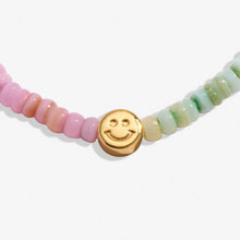 Load image into Gallery viewer, HAPPY LITTLE MOMENTS ANKLET LIVE HAPPY Gold Plated Anklet 23cm stretch
