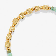 Load image into Gallery viewer, HAPPY LITTLE MOMENTS MANIFEST Gold Plated Bracelet 17.5cm stretch
