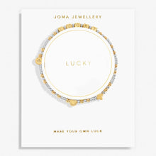 Load image into Gallery viewer, HAPPY LITTLE MOMENTS LUCKY Silver and Gold Plated Bracelet 17.5cm stretch
