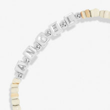 Load image into Gallery viewer, HAPPY LITTLE MOMENTS GUARDIAN ANGEL Silver Plated Bracelet 17.5cm stretch
