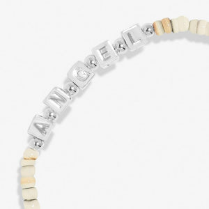 HAPPY LITTLE MOMENTS GUARDIAN ANGEL Silver Plated Bracelet 17.5cm stretch