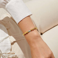 Load image into Gallery viewer, HAPPY LITTLE MOMENTS GOOD ENERGY Gold Plated Bracelet 17.5cm stretch
