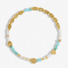 Load image into Gallery viewer, HAPPY LITTLE MOMENTS GOOD ENERGY Gold Plated Bracelet 17.5cm stretch
