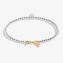 Load image into Gallery viewer, BOXED A LITTLE GUARDIAN ANGEL Silver &amp; Gold Plated Bracelet 17.5cm stretch
