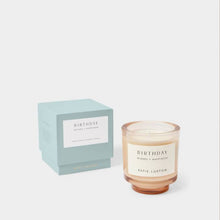 Load image into Gallery viewer, SENTIMENT CANDLE BIRTHDAY Peach Rose and Sweet Mandarin
