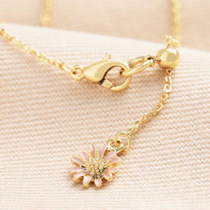 Pastel Hummingbird Pendant in Gold