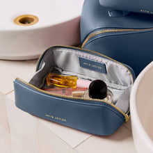 Load image into Gallery viewer, Small Makeup Bag Navy 7cm x 20cm x 7cm

