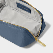 Load image into Gallery viewer, Small Makeup Bag Navy 7cm x 20cm x 7cm
