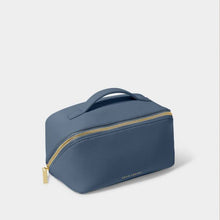Load image into Gallery viewer, Medium Makeup Bag/Wash Bag Navy 11.5cm x 21cm x 11.5cm
