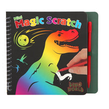 Load image into Gallery viewer, Dino World Mini Magic-Scratch Book small - Zebra Blush
