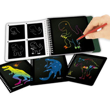 Load image into Gallery viewer, Dino World Mini Magic-Scratch Book small - Zebra Blush
