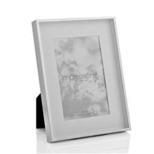 Impressions Silver Shadow Frame “6 x 4” - Zebra Blush